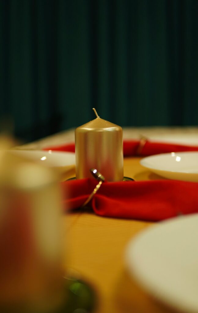 Celestial Gold Pillar Candle Holder